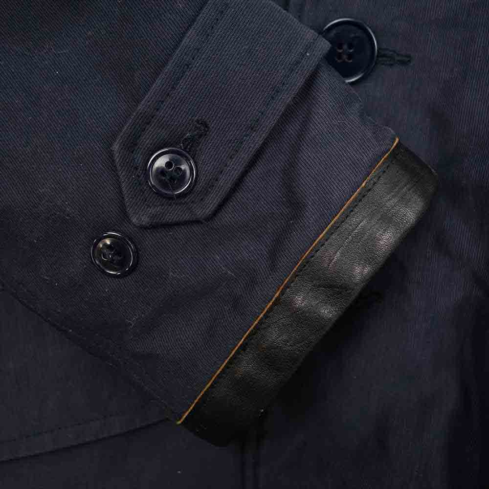 TENDERLOIN テンダーロイン T-9 JKT コットンピケ ムートン フード デッキ ジャケット  ネイビー系 40【中古】