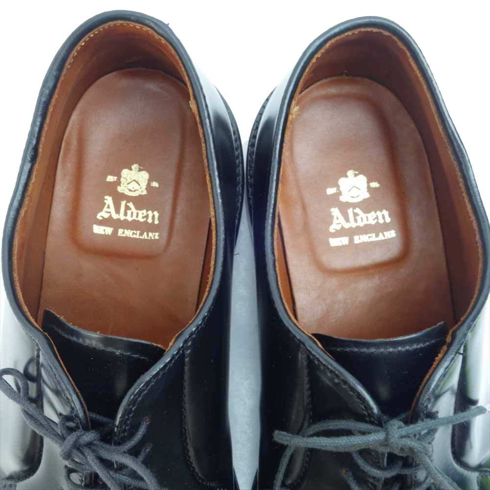 ALDEN オールデン 9901 コードバン プレーントゥ レザー シューズ ブラック系 US 10【中古】