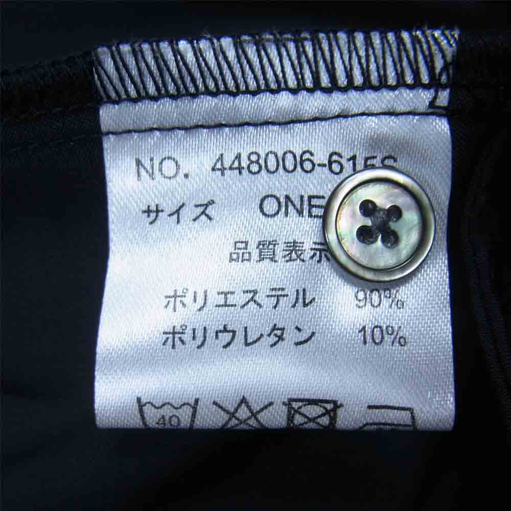 NO ID. ノーアイディ 448006-615S アシンメトリー ギャザー ロング シャツ ブラック系 ONE【新古品】【未使用】【中古】