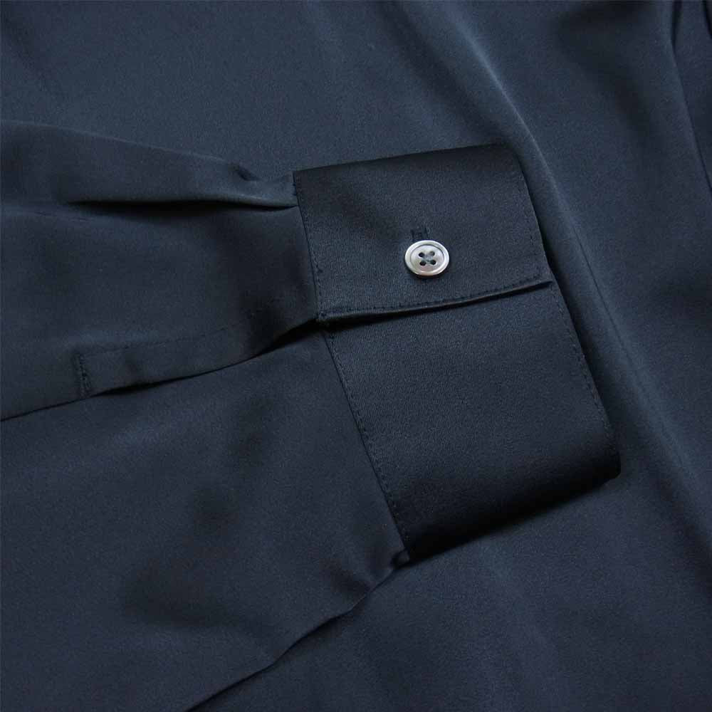 NO ID. ノーアイディ 448006-615S アシンメトリー ギャザー ロング シャツ ブラック系 ONE【新古品】【未使用】【中古】