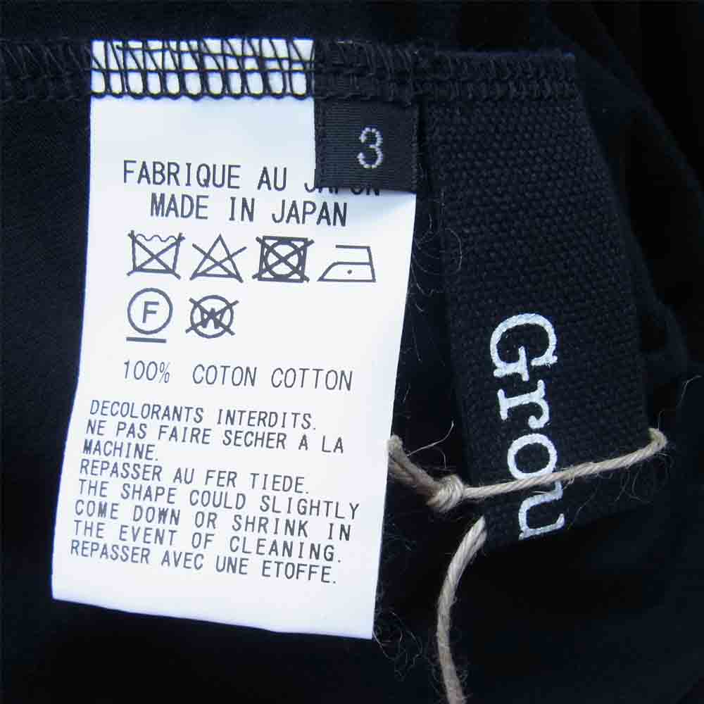 Yohji Yamamoto ヨウジヤマモト GroundY 20SS GN-T03-040 Jersey A Tied Long Sleeve ロングスリーブ カットソー ブラック系 3【極上美品】【中古】