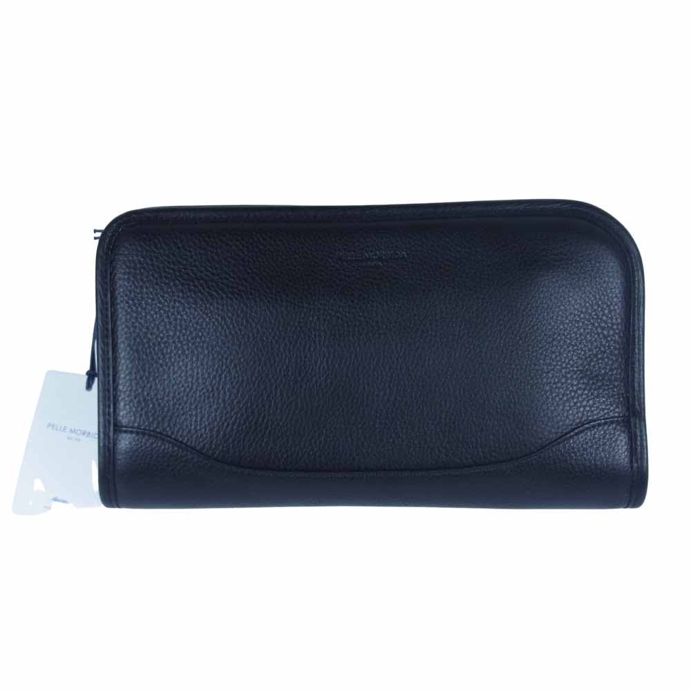 PELLE MORBIDA ペッレモルビダ PMO-MB035 Maiden Voyag メイデンヴォヤージュ クラッチ バッグ ブラック系【新古品】【未使用】【中古】