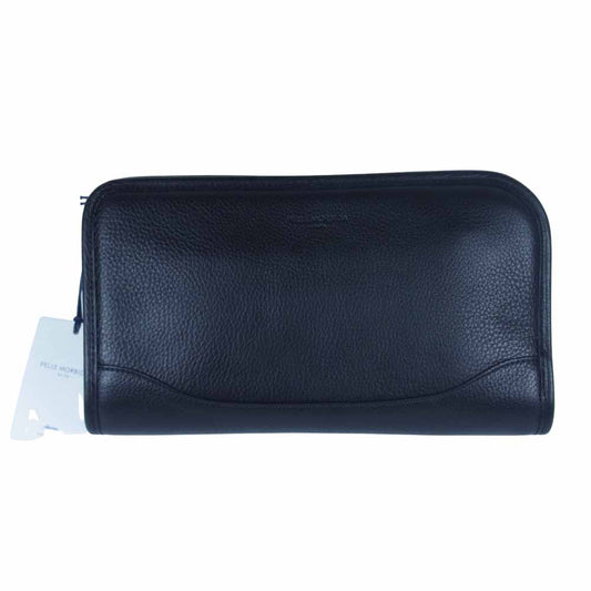 PELLE MORBIDA ペッレモルビダ PMO-MB035 Maiden Voyag メイデンヴォヤージュ クラッチ バッグ ブラック系【新古品】【未使用】【中古】
