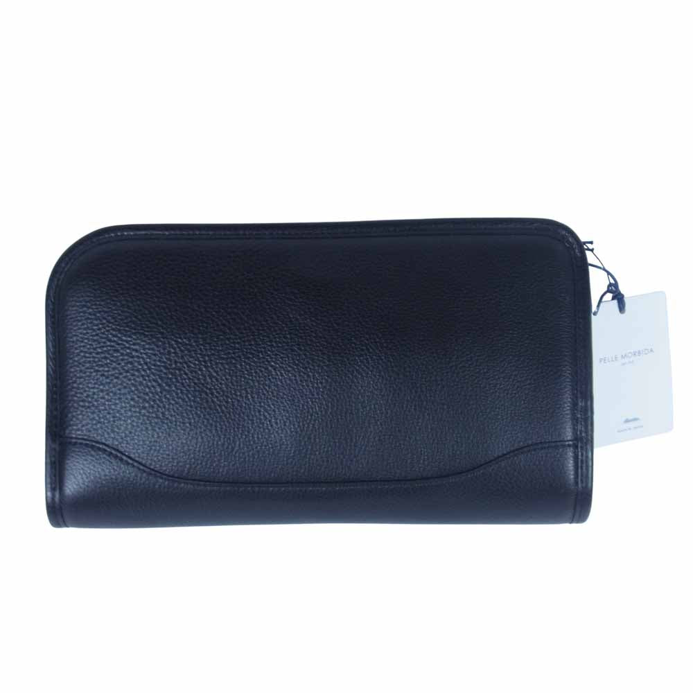 PELLE MORBIDA ペッレモルビダ PMO-MB035 Maiden Voyag メイデンヴォヤージュ クラッチ バッグ ブラック系【新古品】【未使用】【中古】