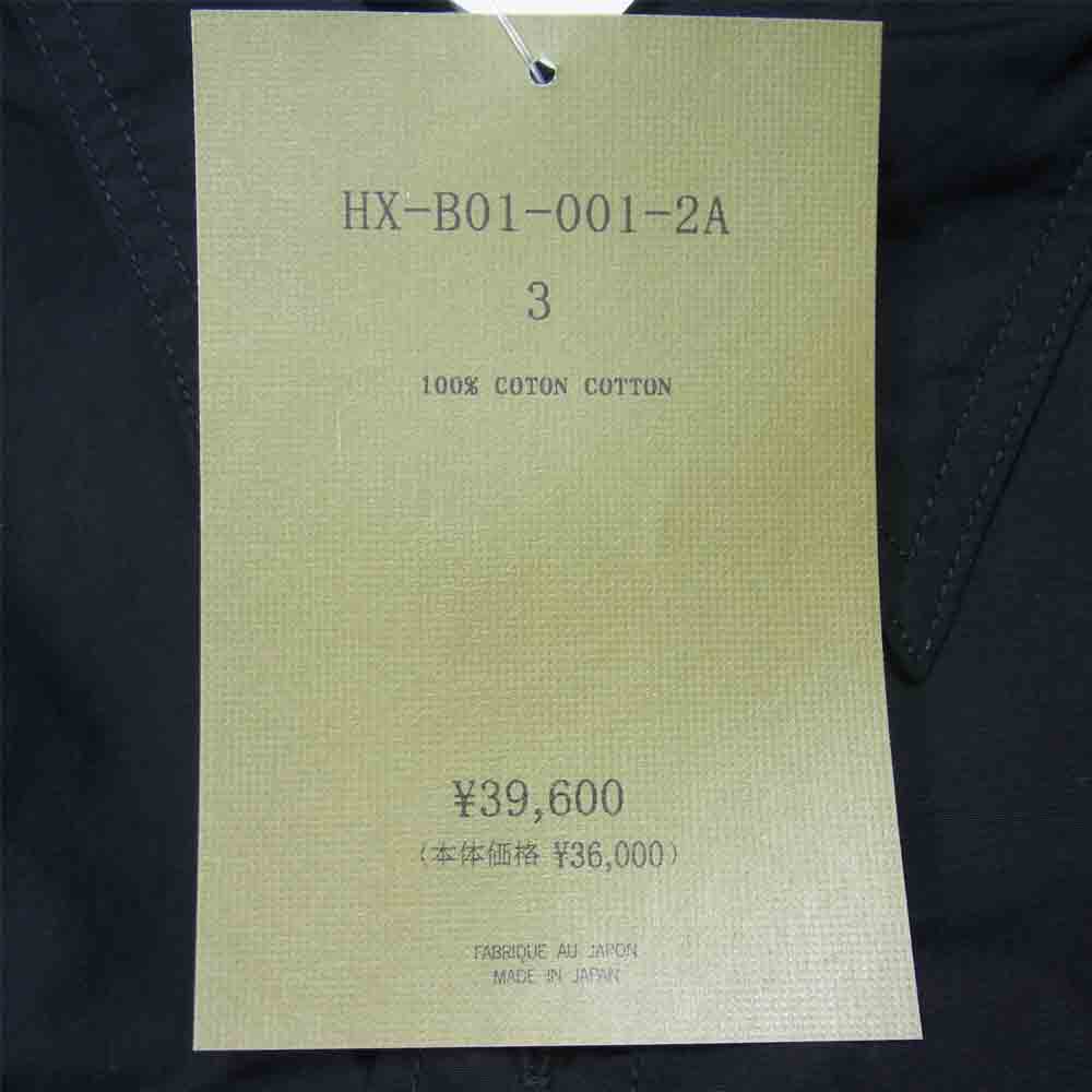 Yohji Yamamoto ヨウジヤマモト POUR HOMME 21AW HX-B01-001-2A CHAIN STITCH BROAD BIG BLOUSE プールオム 環縫いブロード シャツ ブラック系 3【新古品】【未使用】【中古】