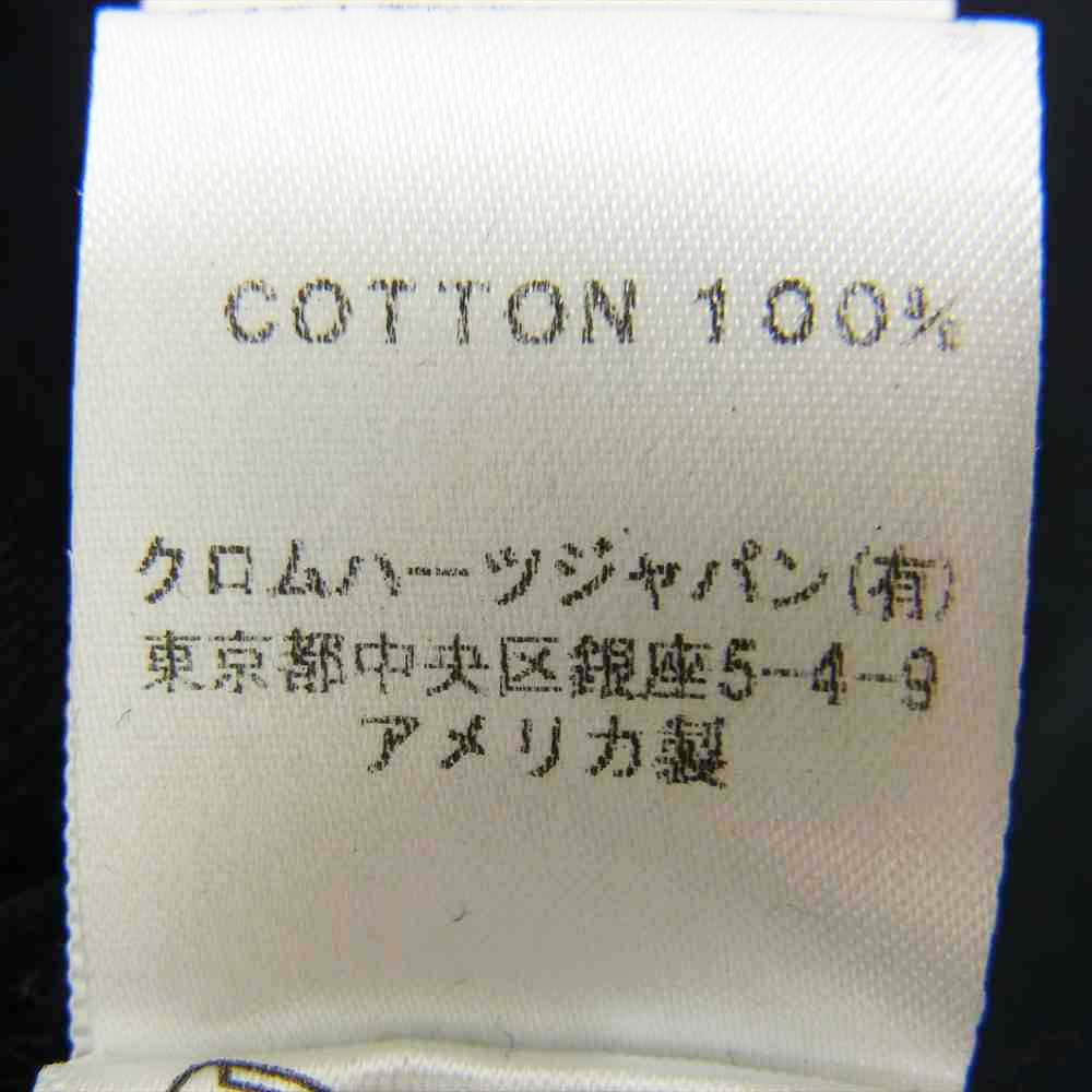 CHROME HEARTS クロムハーツ（原本無） 国内正規品 クロスボールボタン ヘンリーネック 長袖 Tシャツ ブラック系 S【中古】