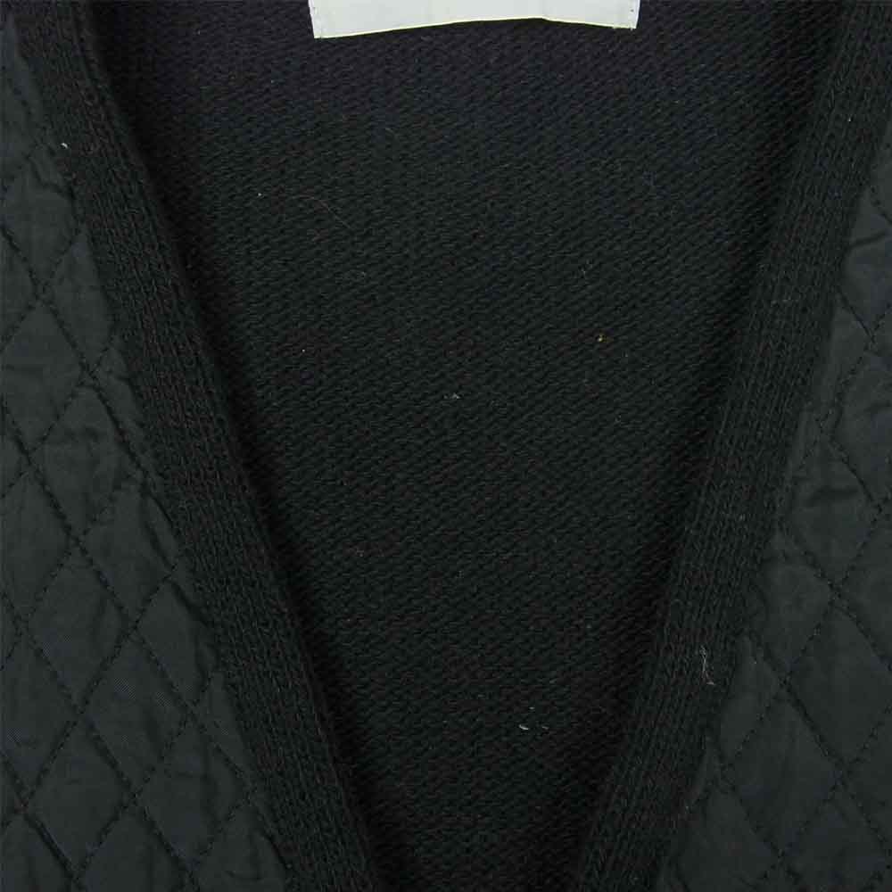 COMME des GARCONS コムデギャルソン HOMME HN-040250 96AD ニット 切替 キルティング カーディガン ブラック系【中古】