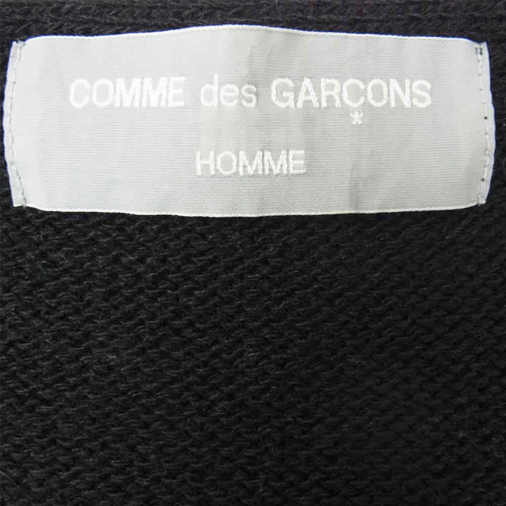 COMME des GARCONS コムデギャルソン HOMME HN-040250 96AD ニット 切替 キルティング カーディガン ブラック系【中古】