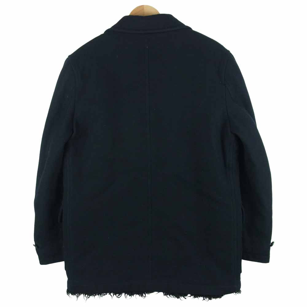 COMME des GARCONS コムデギャルソン 02AW HH-J081 HOMME 四つの黒期 BOA LINER PEACOAT ボアライナー Pコート ブラック系 M【中古】