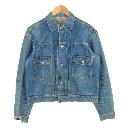 Levi's リーバイス ヴィンテージ オリジナル 507 刻印無し BIG E 両面赤タブ 均等V デニム ジャケット インディゴブルー系【中古】