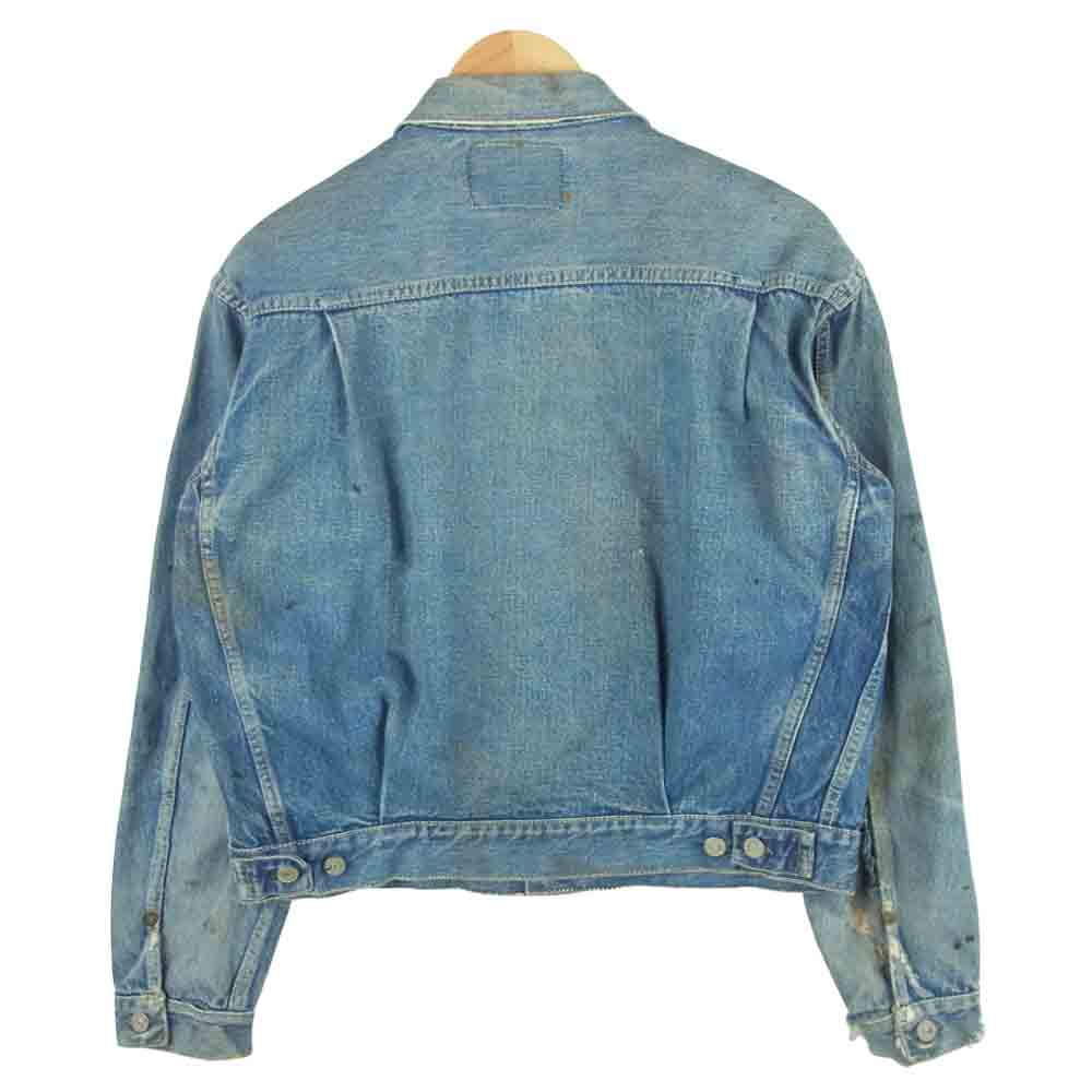 Levi's リーバイス ヴィンテージ オリジナル 507 刻印無し BIG E 両面赤タブ 均等V デニム ジャケット インディゴブルー系【中古】