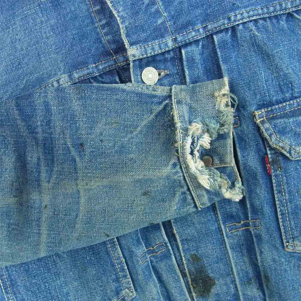 Levi's リーバイス ヴィンテージ オリジナル 507 刻印無し BIG E 両面赤タブ 均等V デニム ジャケット インディゴブルー系【中古】