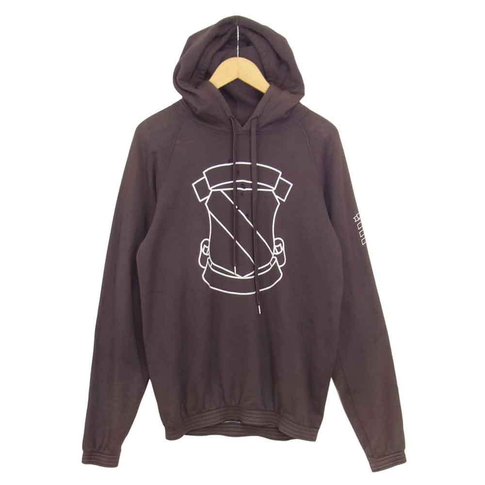 NUMBER(N)INE ナンバーナイン 01AW STANDARD期 アーカイブ 穴あき エンブレムパーカーパーカー ブラウン系 2【中古】