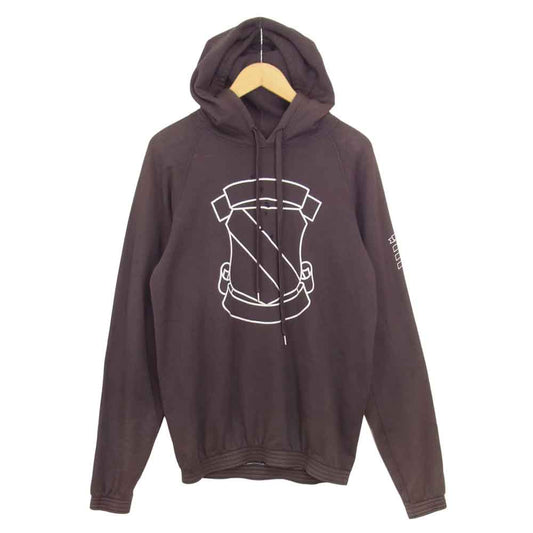 NUMBER(N)INE ナンバーナイン 01AW STANDARD期 アーカイブ 穴あき エンブレムパーカーパーカー ブラウン系 2【中古】