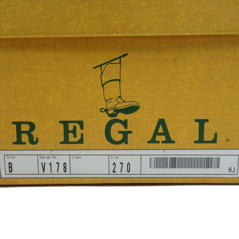 REGAL リーガル V178 プレーントゥ ブラック系 27cm【中古】