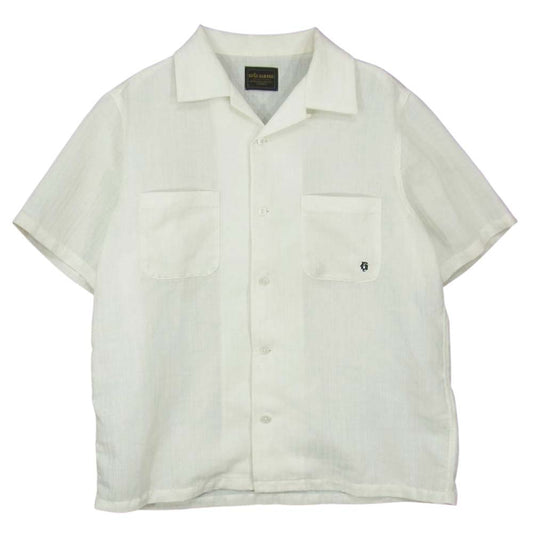 BY GLADHAND バイグラッドハンド オープンカラー 半袖 シャツ ホワイト系 L【中古】