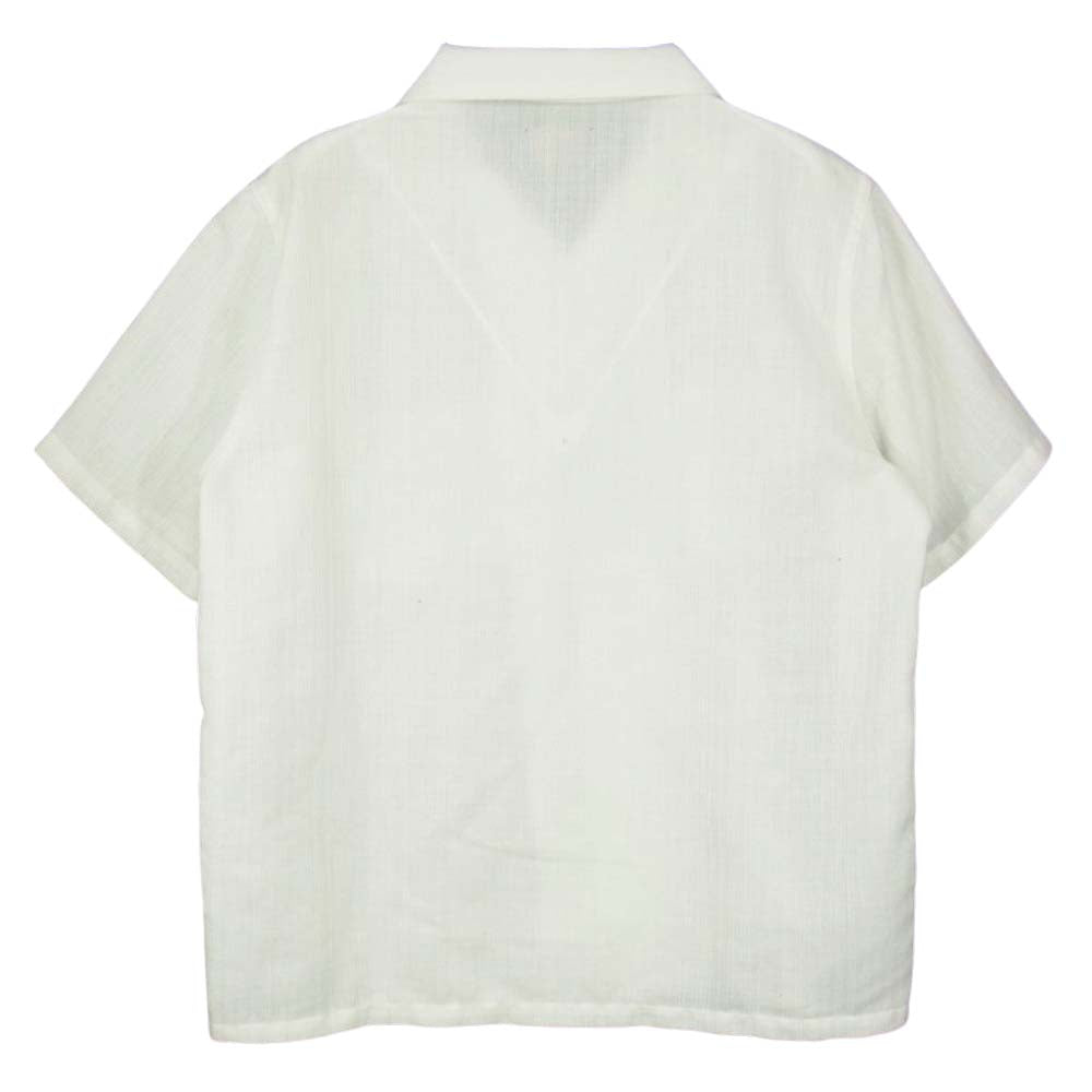 BY GLADHAND バイグラッドハンド オープンカラー 半袖 シャツ ホワイト系 L【中古】
