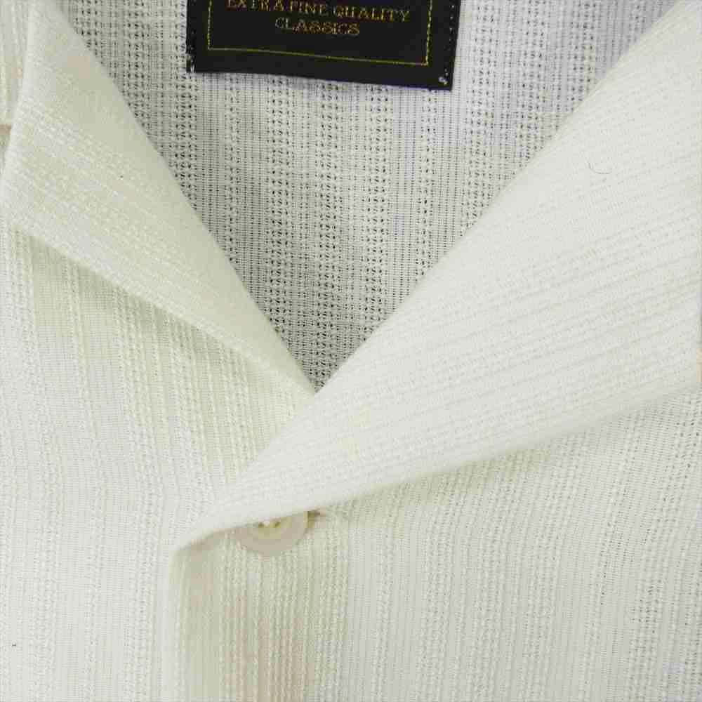 BY GLADHAND バイグラッドハンド オープンカラー 半袖 シャツ ホワイト系 L【中古】