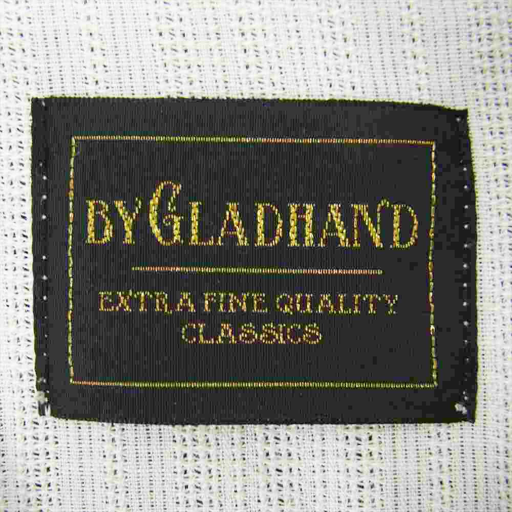 BY GLADHAND バイグラッドハンド オープンカラー 半袖 シャツ ホワイト系 L【中古】
