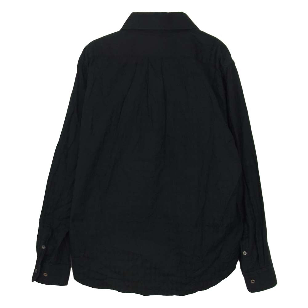 GANGSTERVILLE ギャングスタービル GSV-18-SS-15 COMEDY-TRAGEDY L/S SHIRT 総柄 長袖 シャツ ブラック系 L【中古】