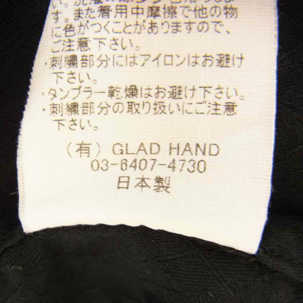 GANGSTERVILLE ギャングスタービル GSV-18-SS-15 COMEDY-TRAGEDY L/S SHIRT 総柄 長袖 シャツ ブラック系 L【中古】
