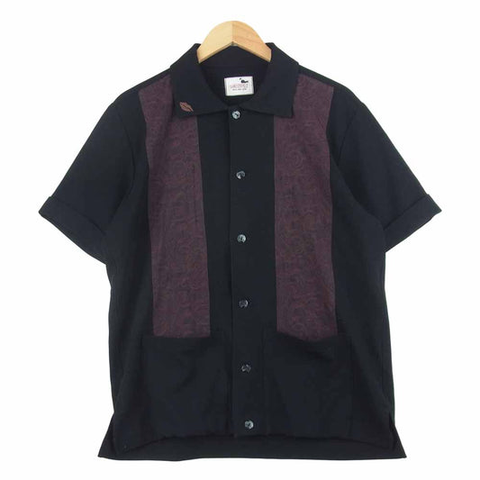 GANGSTERVILLE ギャングスタービル GSV-17-SS-33 GIN MILL S/S SHIRTS ダブル ジョーゼット 半袖 シャツ ブラック系 L【中古】