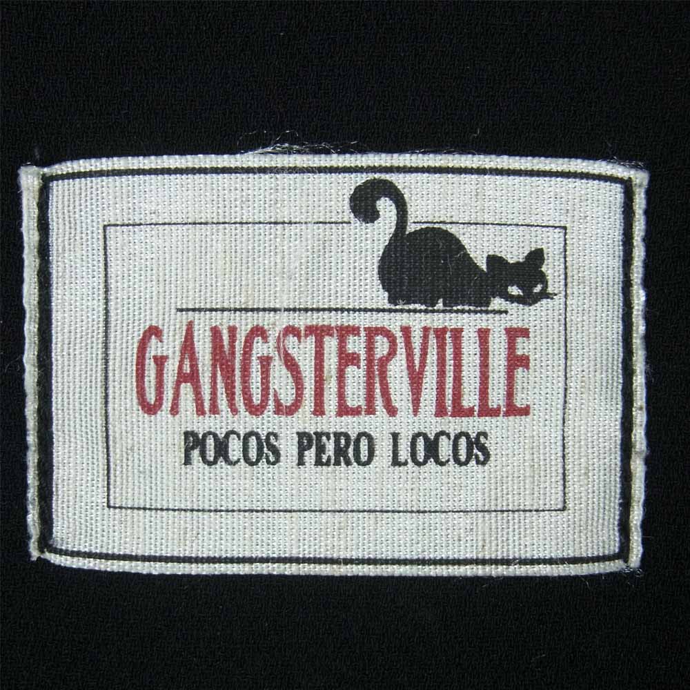 GANGSTERVILLE ギャングスタービル GSV-17-SS-33 GIN MILL S/S SHIRTS ダブル ジョーゼット 半袖 シャツ ブラック系 L【中古】
