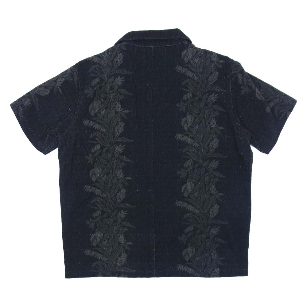 BY GLADHAND バイグラッドハンド BYGH-17-SS-16 レクセル 総柄 オープンシャツ ショーツ セットアップ ブラック系 XL ※パンツサイズL【中古】