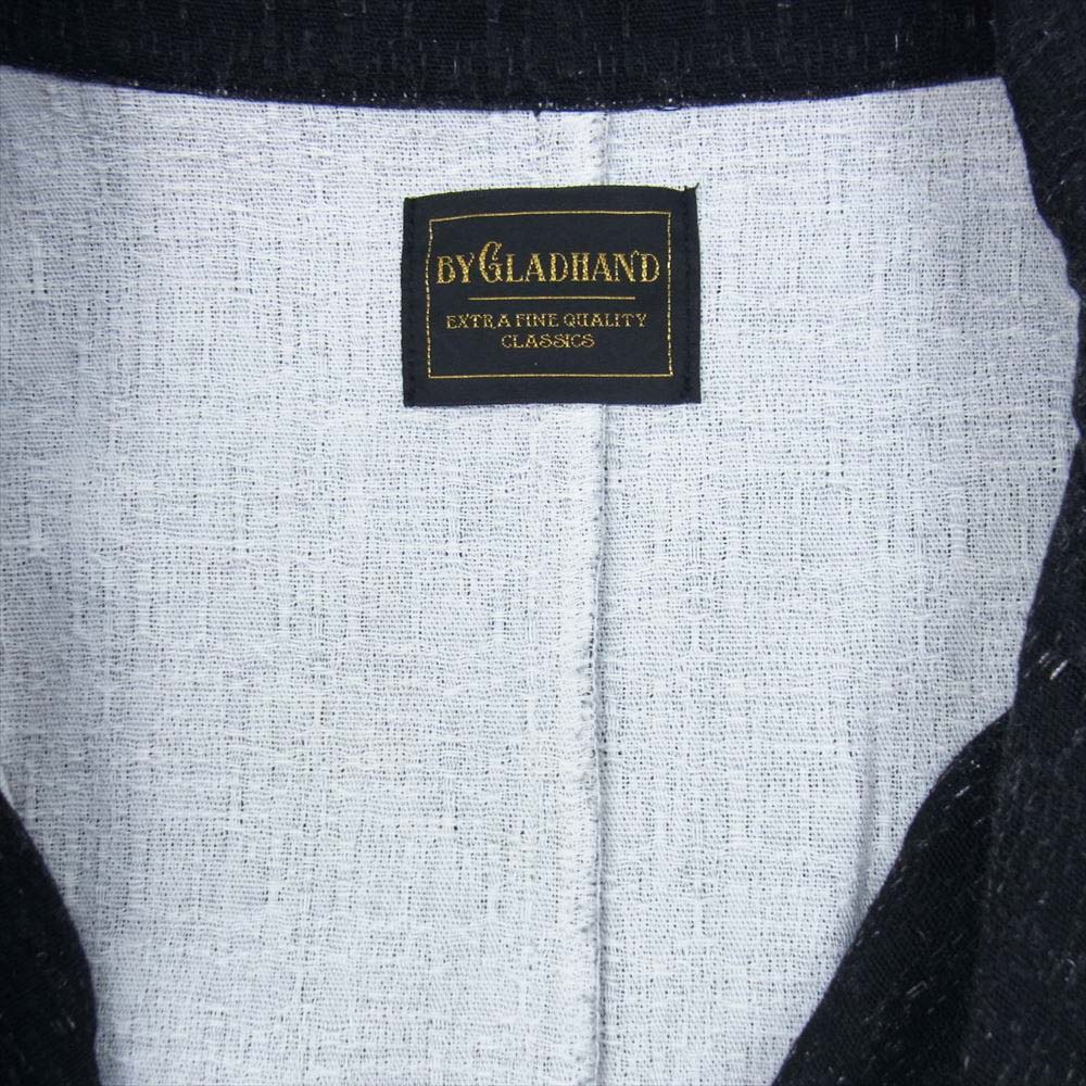 BY GLADHAND バイグラッドハンド BYGH-17-SS-16 レクセル 総柄 オープンシャツ ショーツ セットアップ ブラック系 XL ※パンツサイズL【中古】