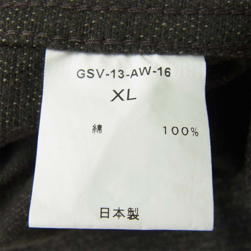 GANGSTERVILLE ギャングスタービル GSV-13AW-16 胸刺繍 ワーク ジャケット XL【中古】