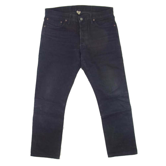 RRL ダブルアールエル USA製 Japan woven selvedge denim slim fit 加工 ブラック デニム パンツ ブラック系【中古】