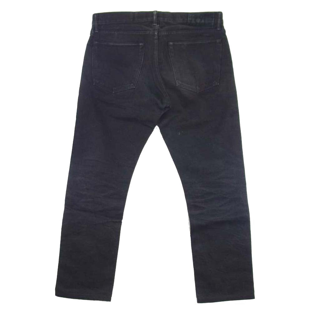 RRL ダブルアールエル USA製 Japan woven selvedge denim slim fit 加工 ブラック デニム パンツ ブラック系【中古】