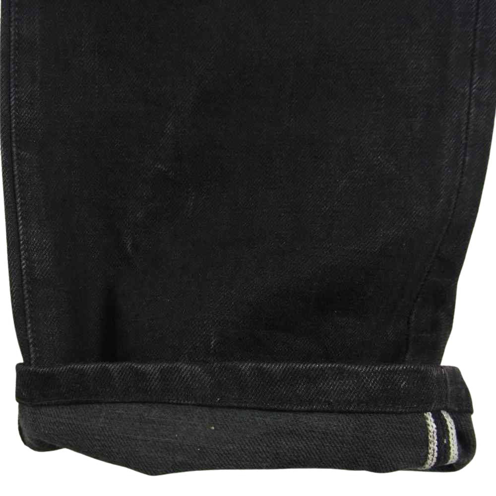 RRL ダブルアールエル USA製 Japan woven selvedge denim slim fit 加工 ブラック デニム パンツ ブラック系【中古】