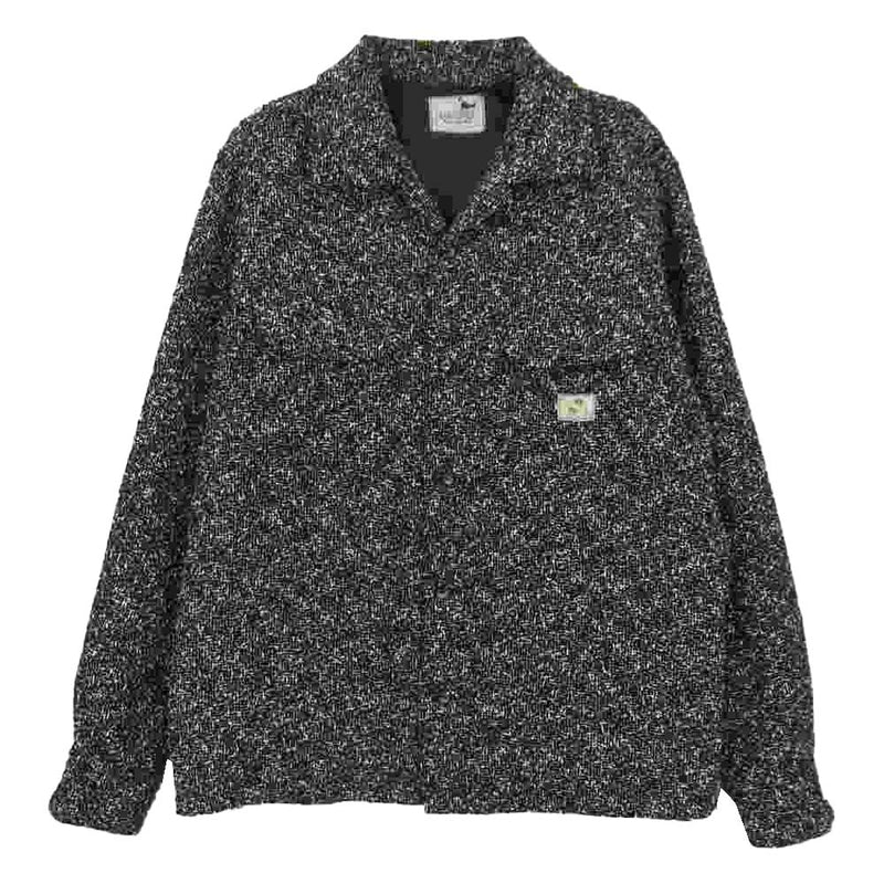 GANGSTERVILLE ギャングスタービル G2V-17-AW-30 TWO FACE L/S SHIRTS ネップ ツイード シャツ L【中古】