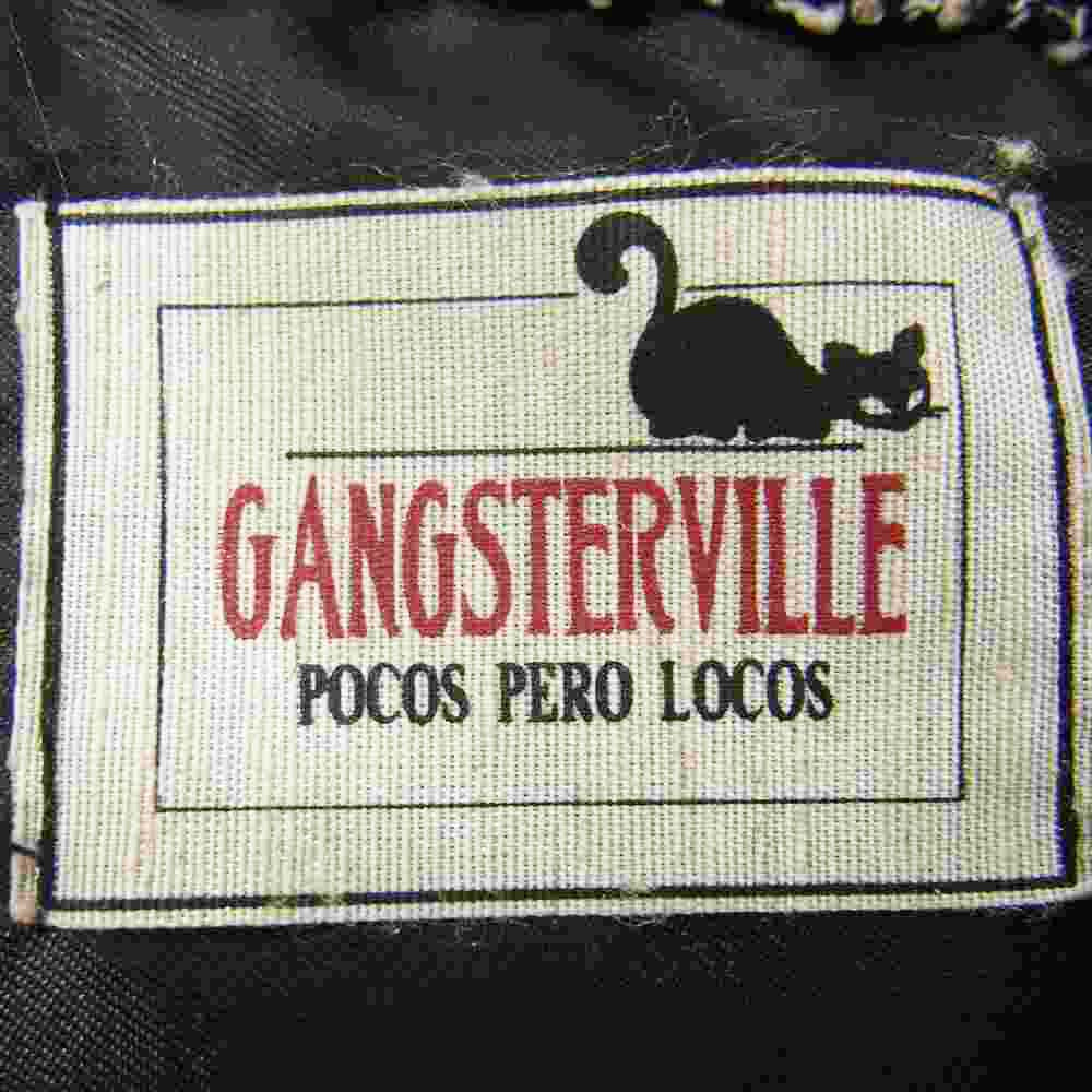 GANGSTERVILLE ギャングスタービル G2V-17-AW-30 TWO FACE L/S SHIRTS ネップ ツイード シャツ L【中古】