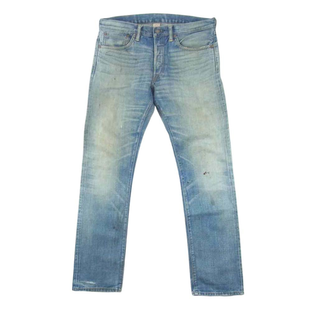 RRL ダブルアールエル 国内正規品 USA製 Japan woven selvedge denim slim fit ヴィンテージ加工 インディゴ デニム パンツ【中古】