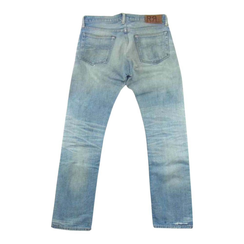 RRL ダブルアールエル 国内正規品 USA製 Japan woven selvedge denim slim fit ヴィンテージ加工 インディゴ デニム パンツ【中古】