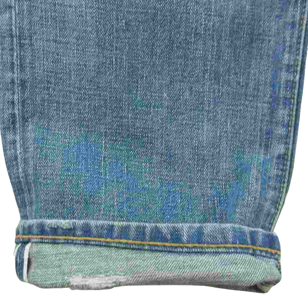 RRL ダブルアールエル 国内正規品 USA製 Japan woven selvedge denim slim fit ヴィンテージ加工 インディゴ デニム パンツ【中古】