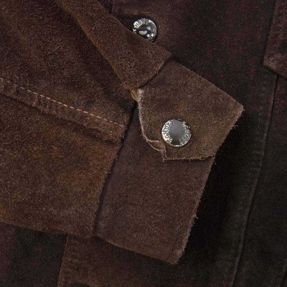 schott ショット USA製 スエード トラッカー ジャケット 42【中古