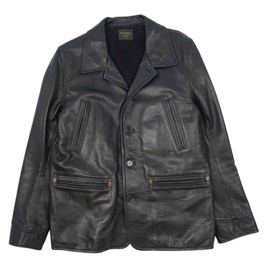 BY GLADHAND バイグラッドハンド BYGH-15-AW-04 GOOD FELLOWS COW HIDE レザー ジャケット ブラック系 XL【中古】