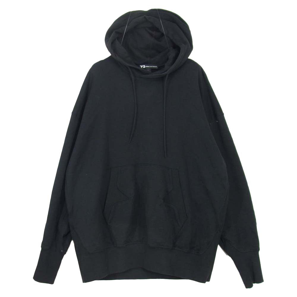 Yohji Yamamoto ヨウジヤマモト Y-3 ワイスリー 18AW DP0459 STACKED LOGO HOODIE スタックド ロゴ フーディー パーカー M【中古】