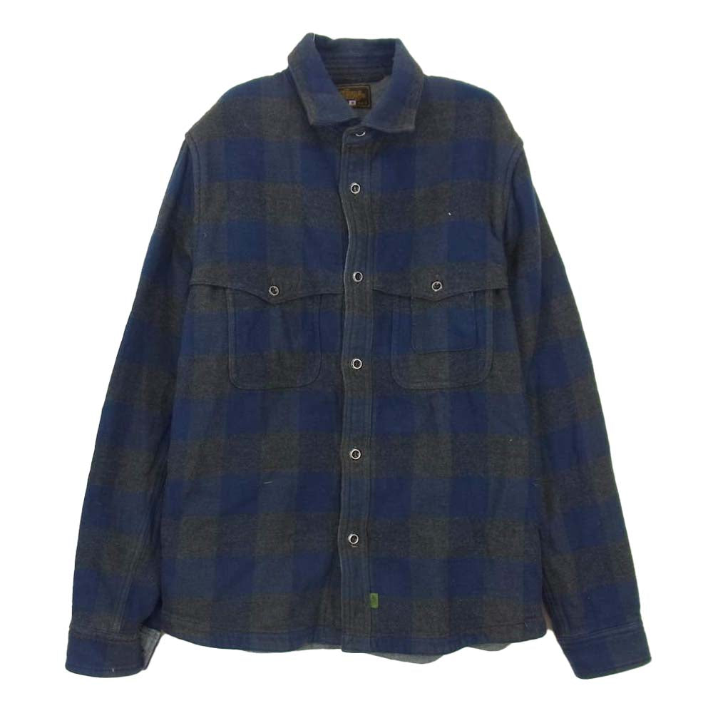 GERUGA ゲルガ GR-S-92 DOUBLE CRUISER SHIRTS ダブル クルーザー シャツ ダークネイビー系 ダークグレー系 3【中古】