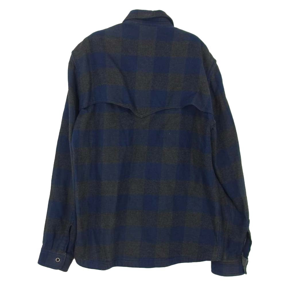 GERUGA ゲルガ GR-S-92 DOUBLE CRUISER SHIRTS ダブル クルーザー シャツ ダークネイビー系 ダークグレー系 3【中古】