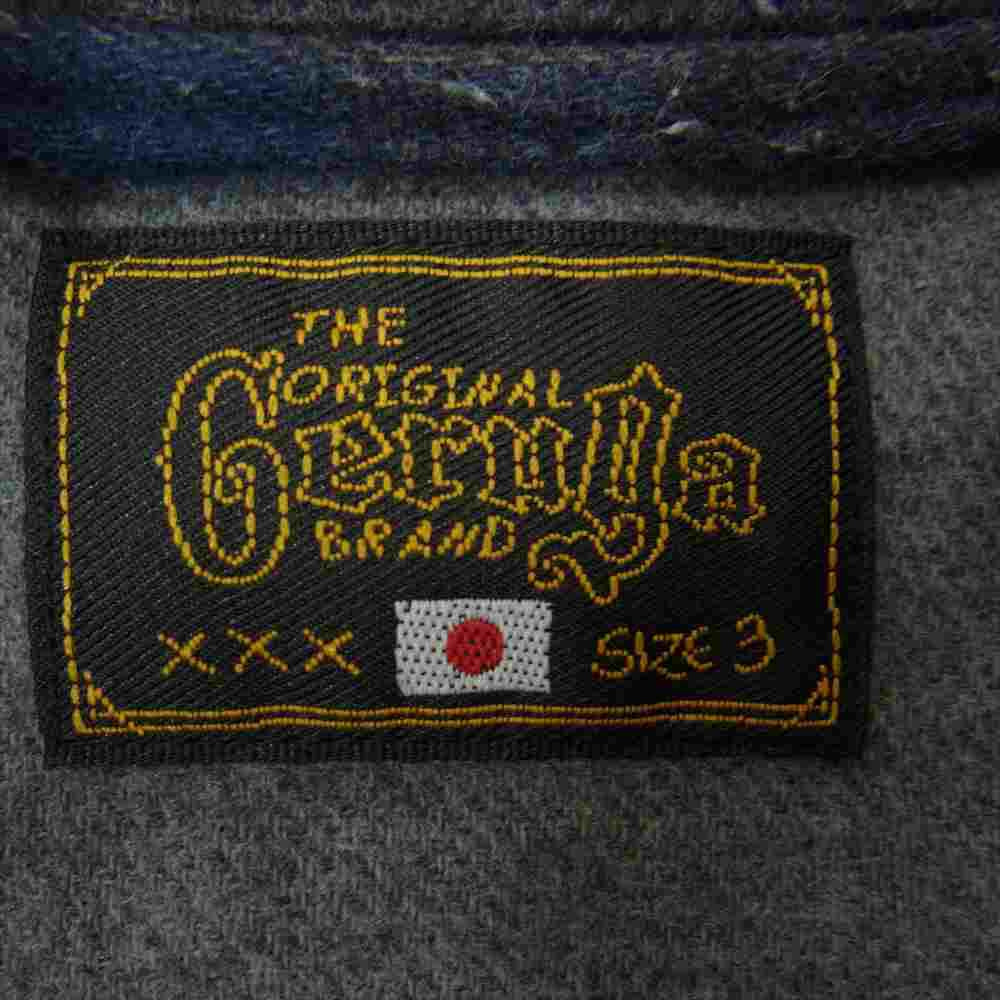 GERUGA ゲルガ GR-S-92 DOUBLE CRUISER SHIRTS ダブル クルーザー シャツ ダークネイビー系 ダークグレー系 3【中古】