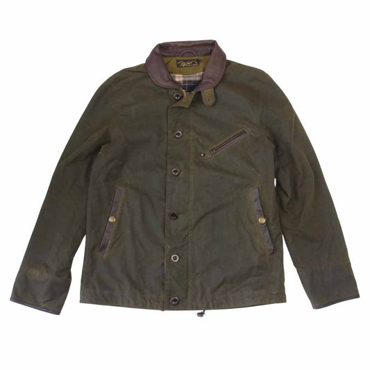 LOST CONTROL ロストコントロール L15A3-4019 Oiled Cotton DC JK オイルド コットン デッキ カーキ系 3【中古】