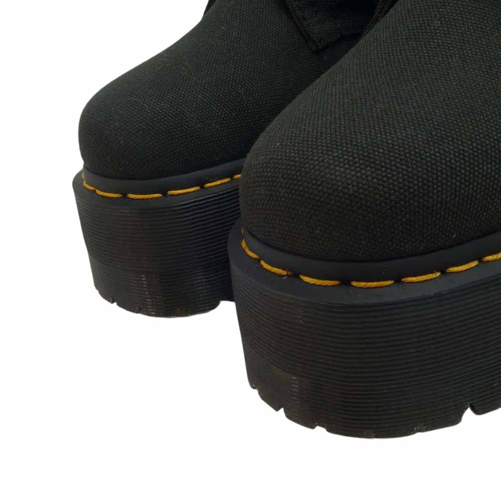 Dr.Martens ドクターマーチン 27134001 × X-girl エックスガール QUAD RETRO JADON MAX X-GIRL 8 ホール キャンバス ブーツ ブラック系 UK6【新古品】【未使用】【中古】