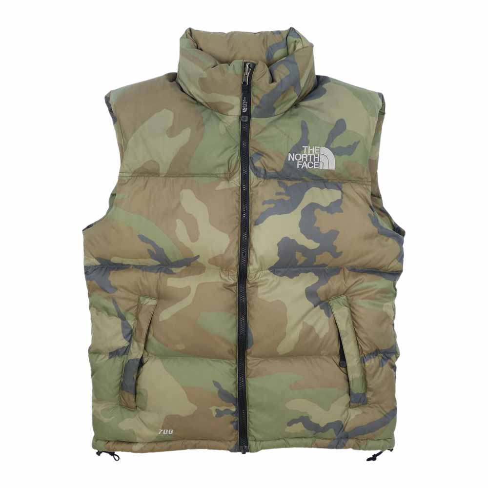 THE NORTH FACE ノースフェイス ND01587 海外並行輸入品 NUPTSE VEST ヌプシ ベスト　カモ柄 マルチカラー系 S【中古】