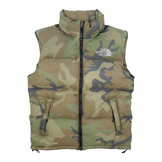 THE NORTH FACE ノースフェイス ND01587 海外並行輸入品 NUPTSE VEST ヌプシ ベスト　カモ柄 マルチカラー系 S【中古】