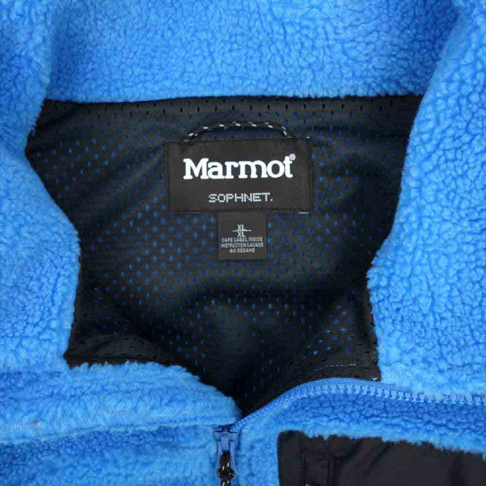 SOPHNET. ソフネット 21AW TOMSJL82SN Marmot SHEEP FLEECE JACKET マーモット シープ フリース ジャケット BL XL【新古品】【未使用】【中古】