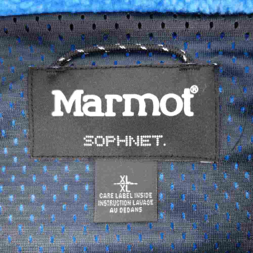 SOPHNET. ソフネット 21AW TOMSJL82SN Marmot SHEEP FLEECE JACKET マーモット シープ フリース ジャケット BL XL【新古品】【未使用】【中古】